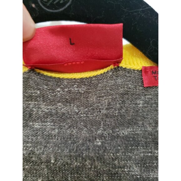 Hugo Boss VTG Sweater Mens Wool Blend Cardigan Sz L Preppy Lightweight 90s y2k - Picture 5 of 8